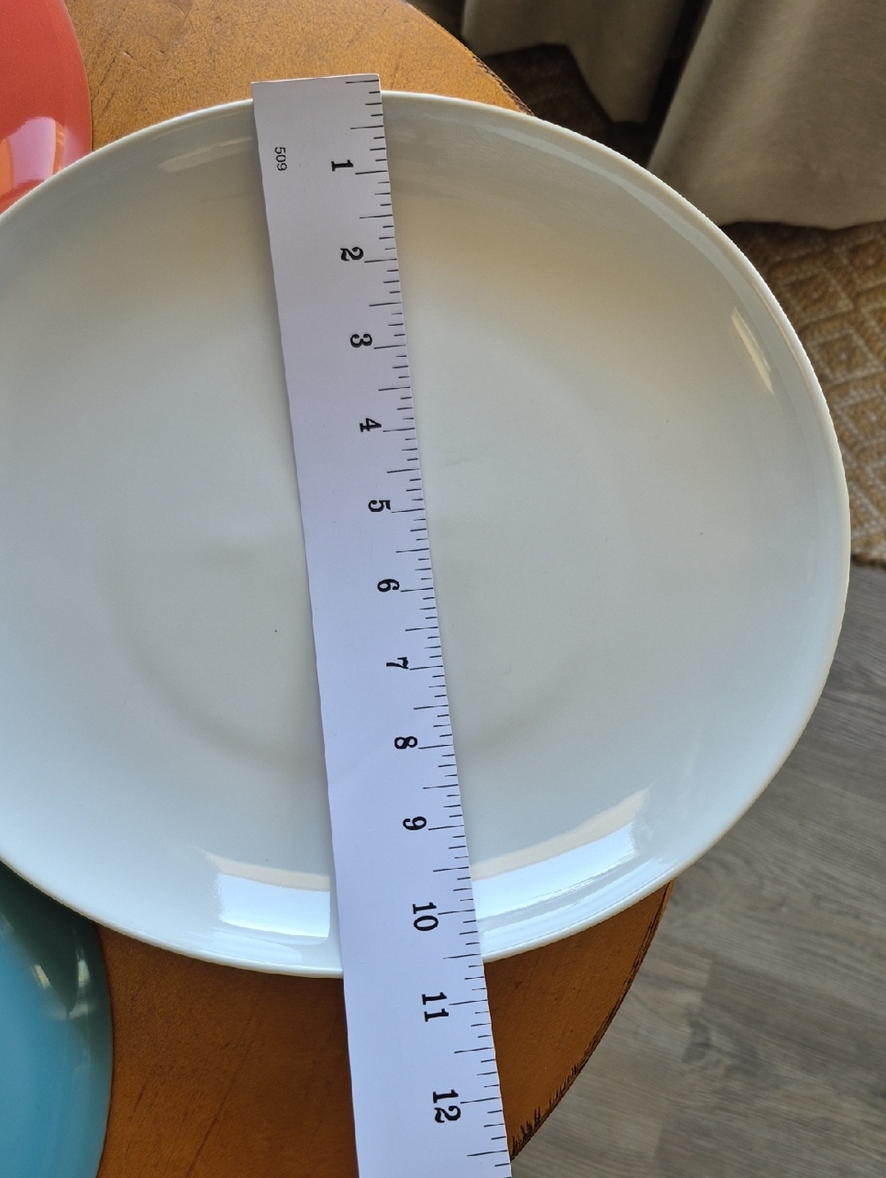 3 kate spade x Lenox Summer Circle Bright Yellow, Blue & Coral Dinner Plates. - Picture 5 of 6